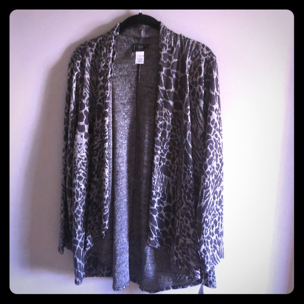 Animal Print Swing Cardigan